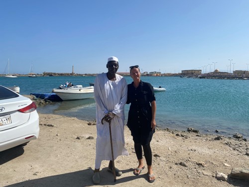 Sanne en agent Mohamed